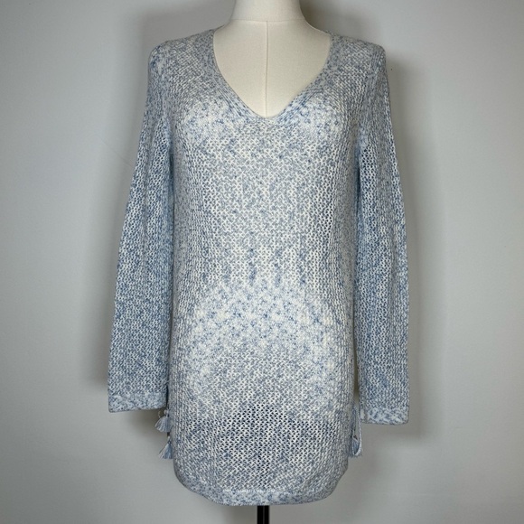 Talbots Sweaters - Talbots 100% Pima Cotton Loose Knit Lightweight V-Neck Sweater Women’s Size XS